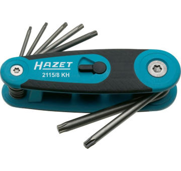 Sada zahnutých żroubováků HAZET 2115/8KH