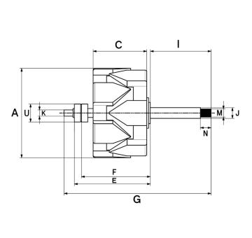 Rotor, generátor HC-Cargo F 032 131 956
