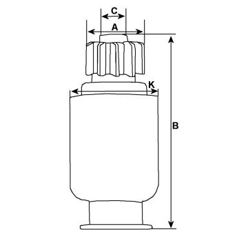 Volnobezny prevod, starter HC-Cargo F 032 131 770