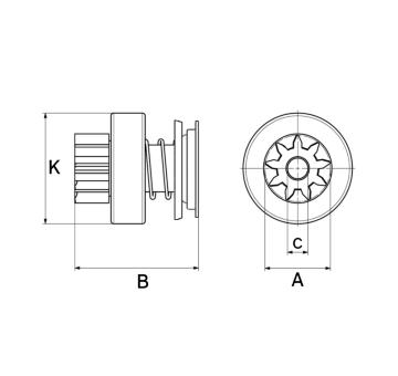 Volnobezny prevod, starter HC-Cargo F 032 234 785
