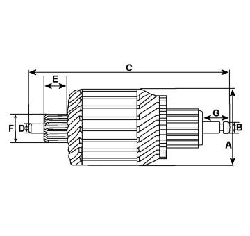 Kotva, startér HC-Cargo F 032 135 387