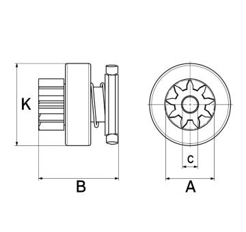 Volnobezny prevod, starter HC-Cargo F 032 901 534