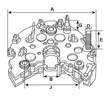 Usměrňovač, generátor HC-Cargo F 032 136 740