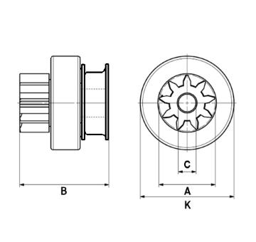 Volnobezny prevod, starter HC-Cargo F 032 331 942