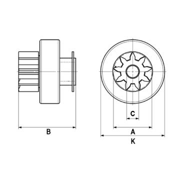 Volnobezny prevod, starter HC-Cargo F 032 335 711