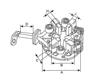 Držák, uhlíkové kartáče HC-Cargo F 032 235 741