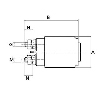 Elektromagnetický spínač, startér HC-Cargo F 032 335 389