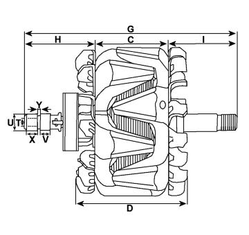 Rotor, generátor HC-Cargo F 032 333 371