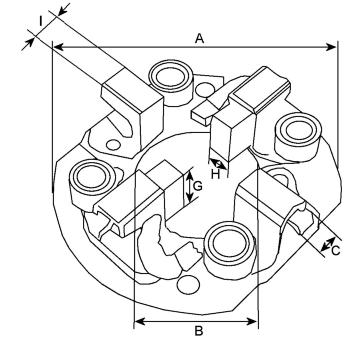 Držák, uhlíkové kartáče HC-Cargo F 032 133 342