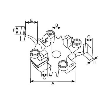 Držák, uhlíkové kartáče HC-Cargo F 032 239 582