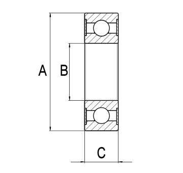 Lozisko sberaciho krouzku, generator HC-Cargo F 032 140 419