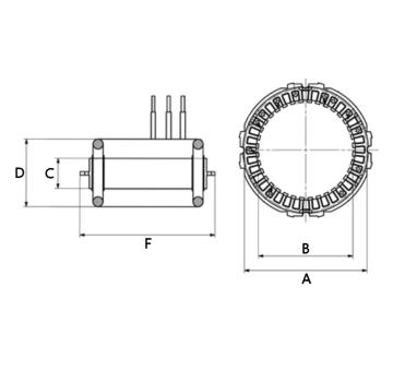 Stator, generátor HC-Cargo F 032 235 582