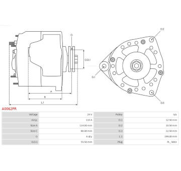 Alternátor AS-PL A0062PR