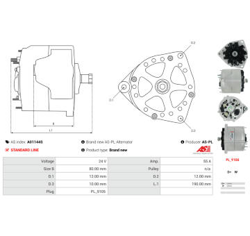 generátor AS-PL A01144S