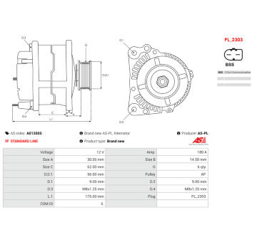 Alternátor AS-PL A01350S