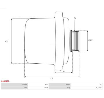 Alternátor AS-PL A0481PR
