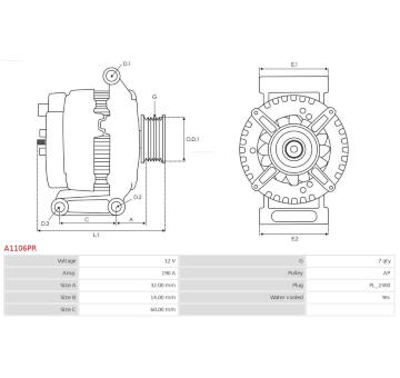 Alternátor AS-PL A1106PR