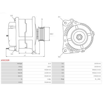 generátor AS-PL A5023SR