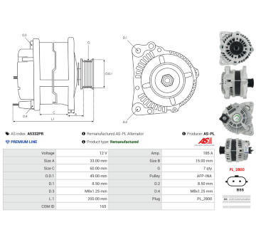 Alternátor AS-PL A5332PR