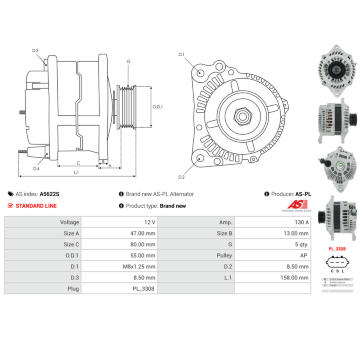 Alternátor AS-PL A5622S