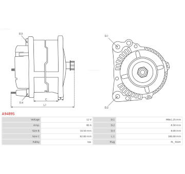 Alternátor AS-PL A9489S