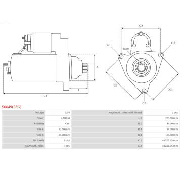 Startér AS-PL S0049(SEG)