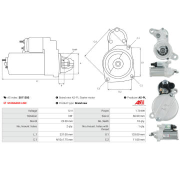 Startér AS-PL S01130S