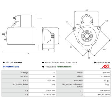 żtartér AS-PL S0993PR