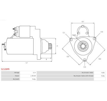 Startér AS-PL S2109PR