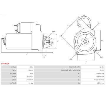 Startér AS-PL S4042SR