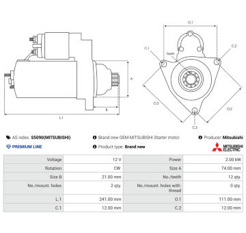 żtartér AS-PL S5090(MITSUBISHI)