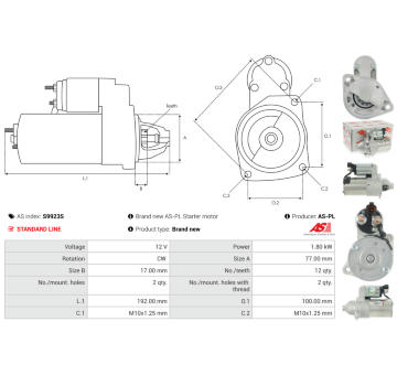 żtartér AS-PL S9923S
