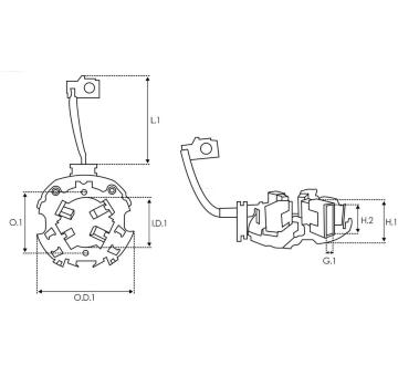 Drzak, uhlikove kartace AS-PL SBH0059SR