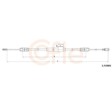 żażné lanko parkovacej brzdy COFLE 1.FO001