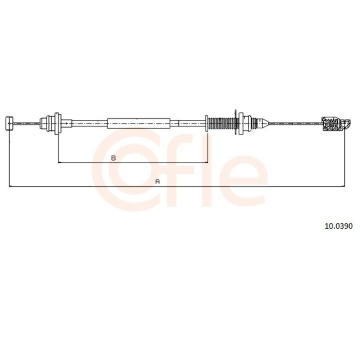 Plynové lanko COFLE 10.0390