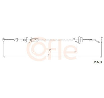 Plynové lanko COFLE 10.1413