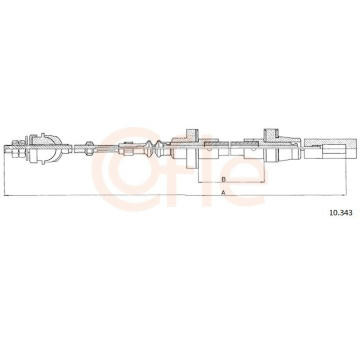 Lanko ovládania spojky COFLE 10.343