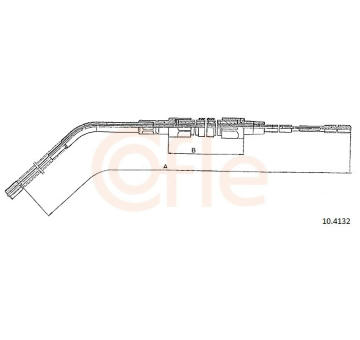 Tažné lanko, parkovací brzda COFLE 10.4132