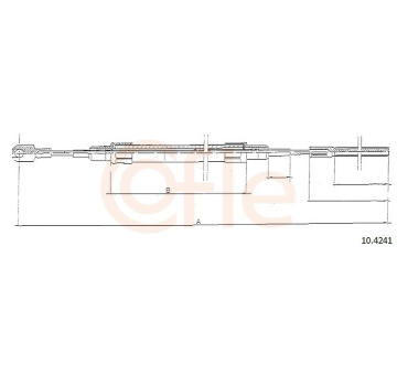 Tažné lanko, parkovací brzda COFLE 10.4241