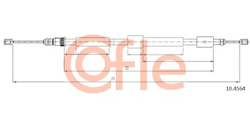 Tažné lanko, parkovací brzda COFLE 10.4564