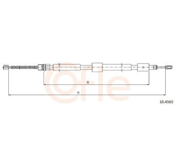 Tažné lanko, parkovací brzda COFLE 10.4565
