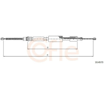 Tažné lanko, parkovací brzda COFLE 10.4573