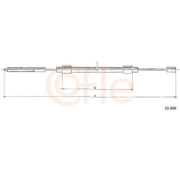 żażné lanko parkovacej brzdy COFLE 10.466