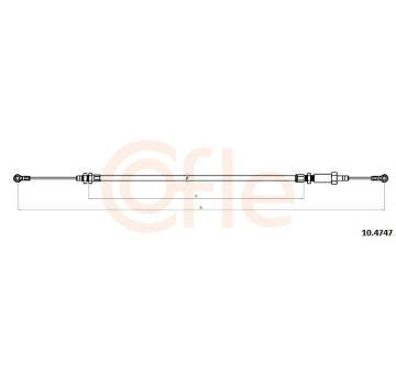 Tažné lanko, parkovací brzda COFLE 10.4747