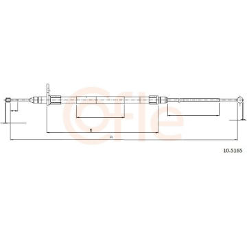 Tažné lanko, parkovací brzda COFLE 10.5165