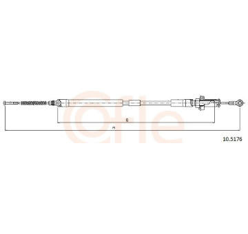 żażné lanko parkovacej brzdy COFLE 10.5176