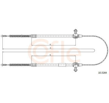 Tažné lanko, parkovací brzda COFLE 10.5264