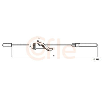 żażné lanko parkovacej brzdy COFLE 10.5391