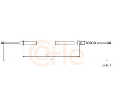 Tažné lanko, parkovací brzda COFLE 10.6217