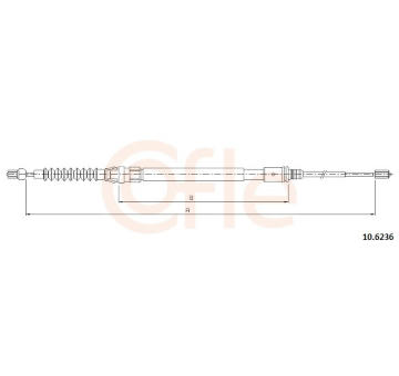 Tazne lanko, parkovaci brzda COFLE 10.6236